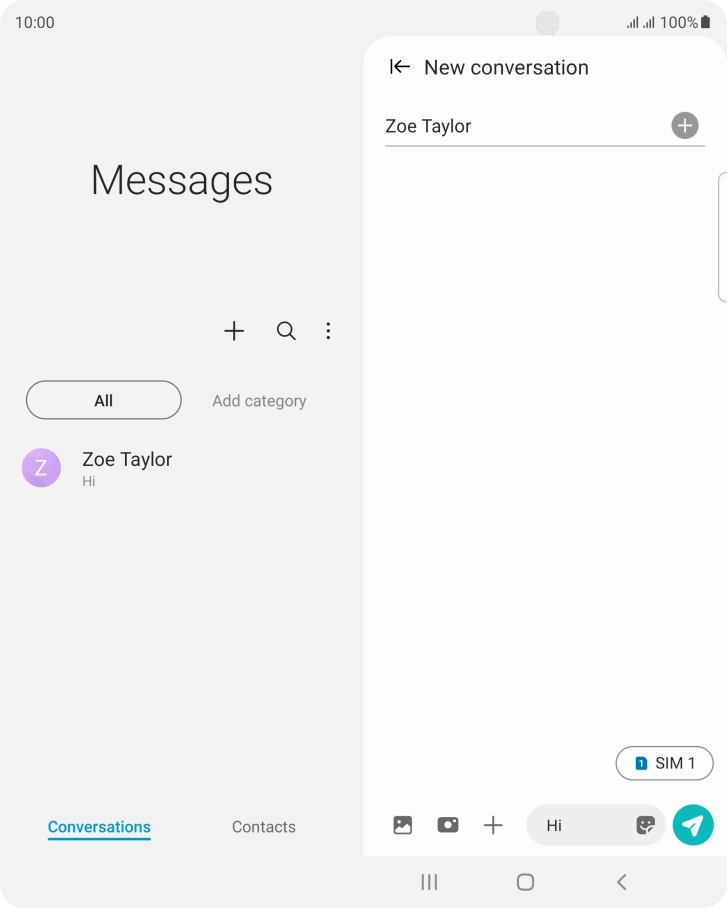 Press the picture icon. Press the picture icon.
