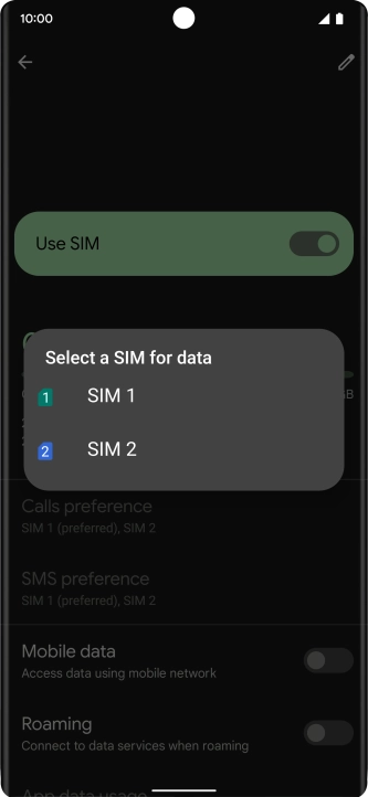 Press the required price plan.