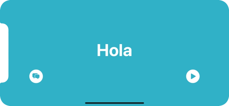 Press the split view icon to go back to display of both languages.