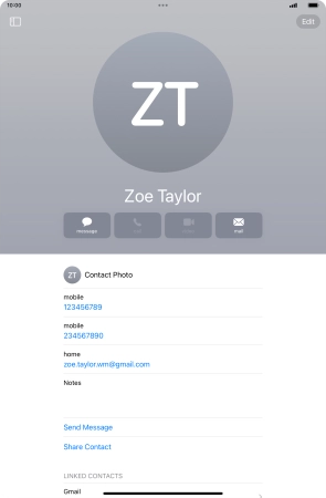 Slide your finger upwards starting from the bottom of the screen to return to the home screen.