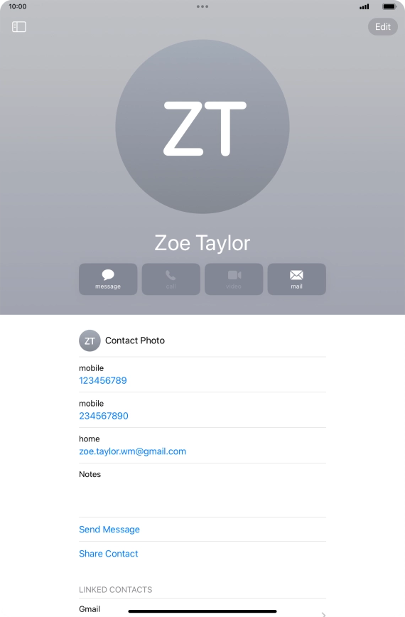 Slide your finger upwards starting from the bottom of the screen to return to the home screen.