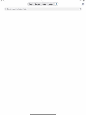 Press the search field.