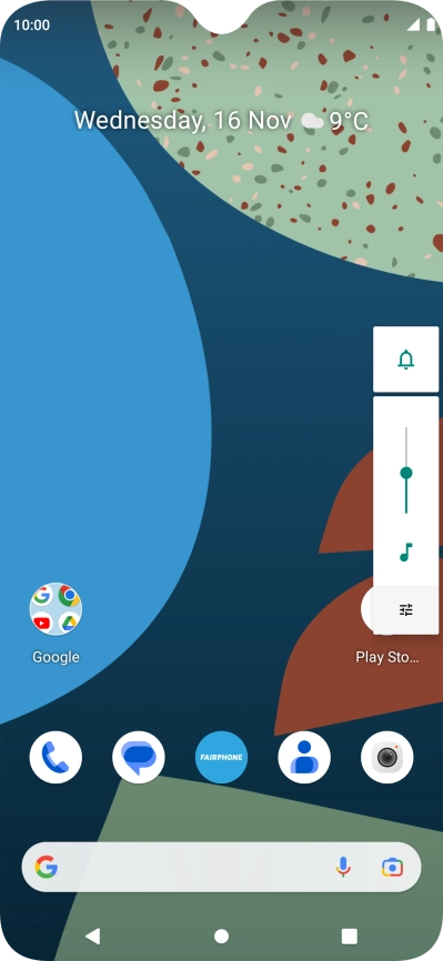 Press the sound mode icon the necessary number of times to turn silent mode on or off.