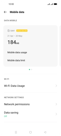 The total data usage is displayed.