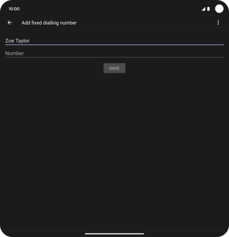 Press Number and key in the required phone number.