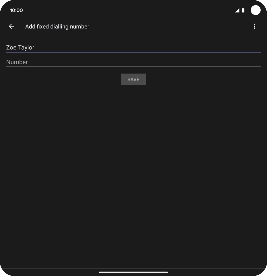 Press Number and key in the required phone number.