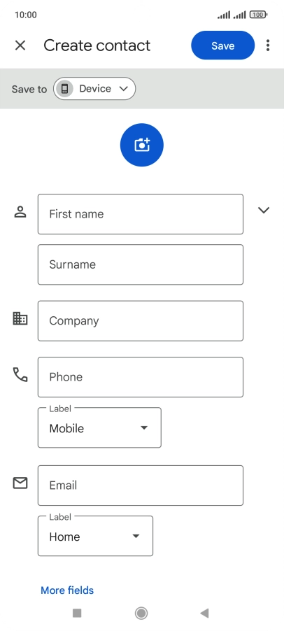 Press the drop down list next to 