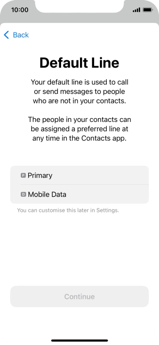 Press the required price plan.