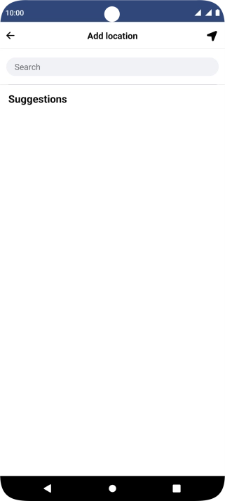 Press the search field and key in the required search word.
