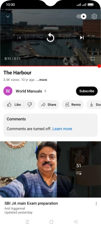 Press the Home key to return to the home screen.