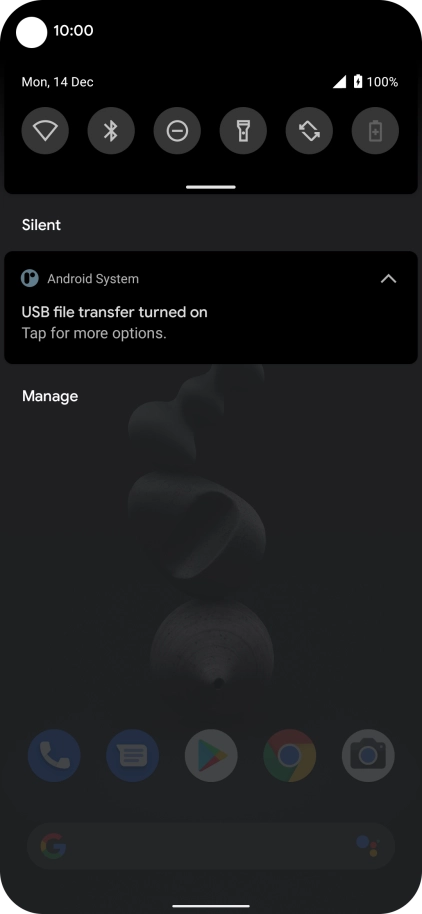 Press Tap for more options..