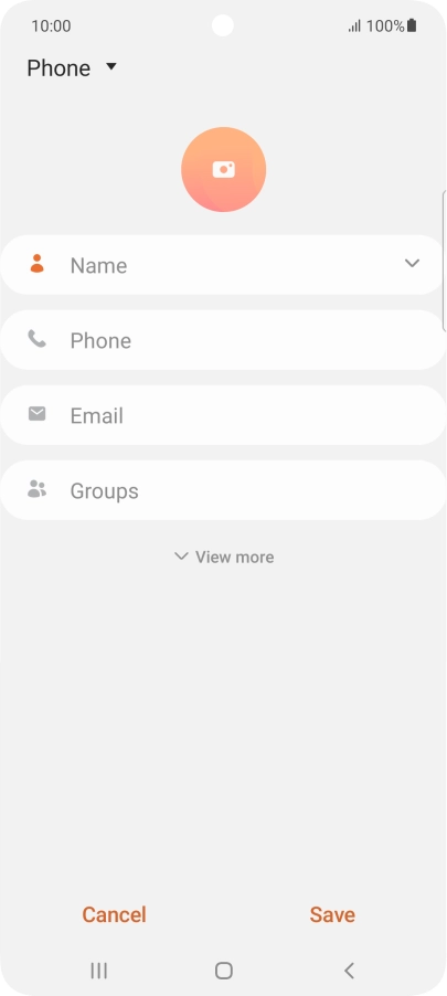 Press the address book drop down list.
