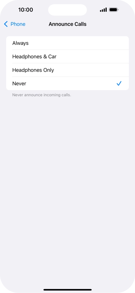 Press Always to turn on the function when silent mode is turned off.