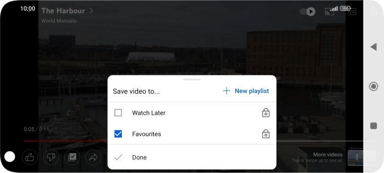 Press the required playlist.