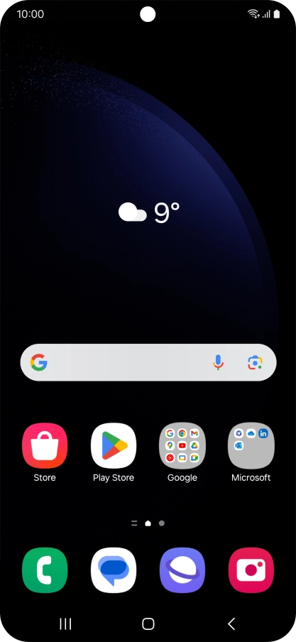 The Wi-Fi icon shows that your phone is connected to a Wi-Fi network.