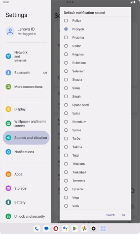 Once you've found a message tone you like, press OK.