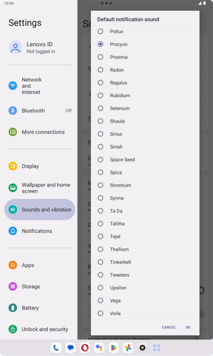 Once you've found a message tone you like, press OK.