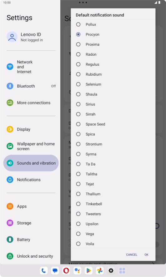 Once you've found a message tone you like, press OK.