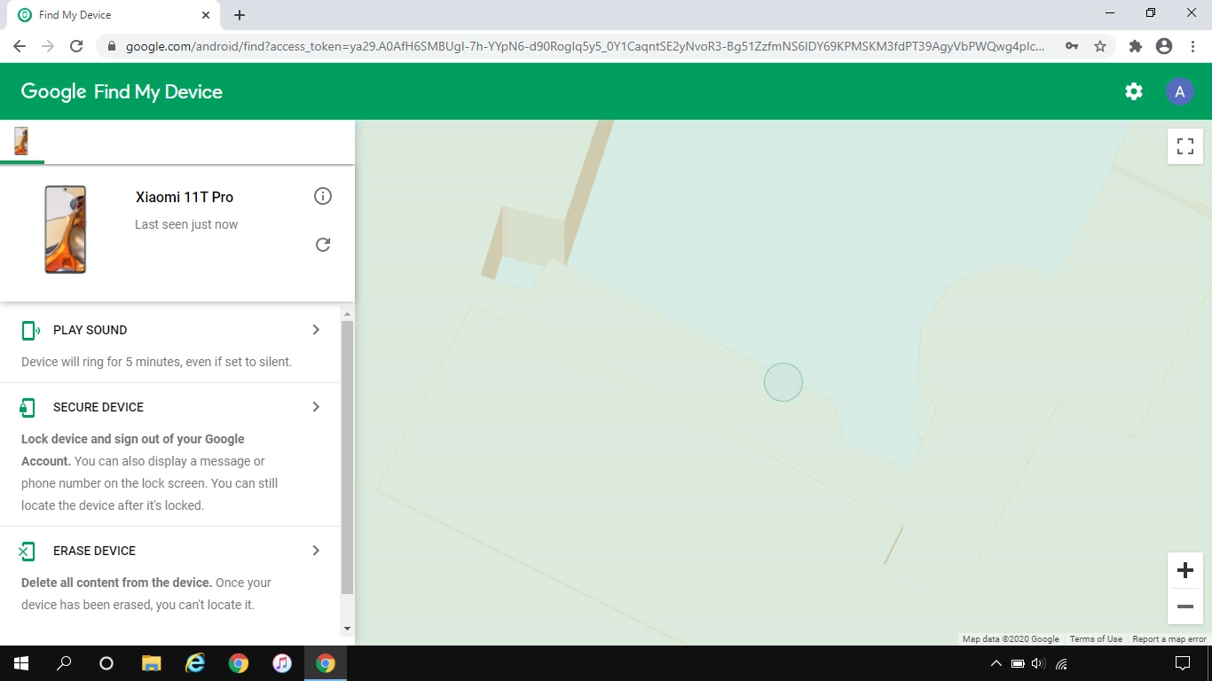 Click the required device.