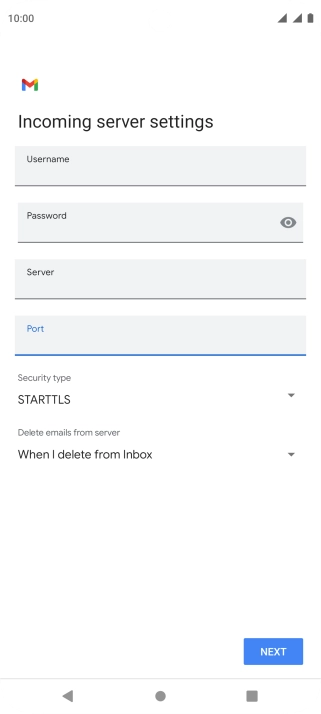 Press the drop down list below 