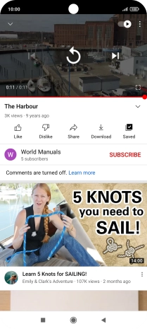 Press the Home key to return to the home screen.