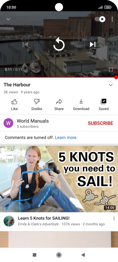 Press the Home key to return to the home screen.