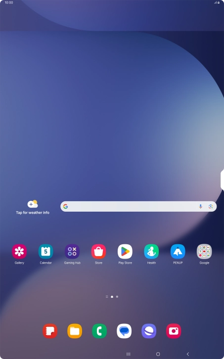 The battery charging icon shows that the battery is charging.
