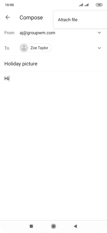 Press Attach file.