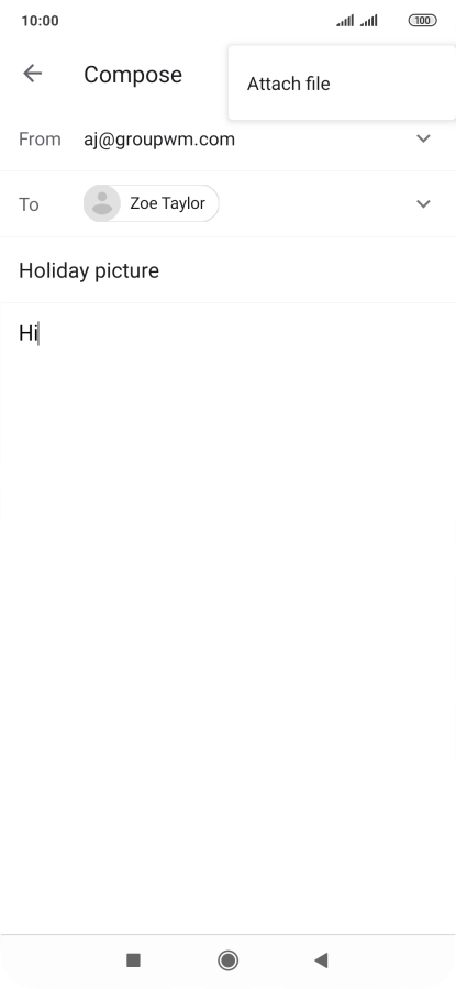 Press Attach file.