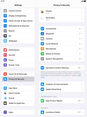 Press App Privacy Report.