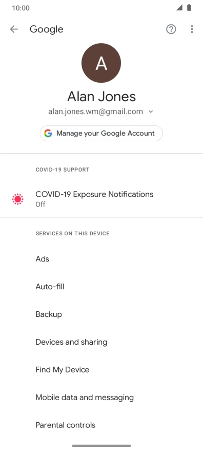 Press Find My Device.