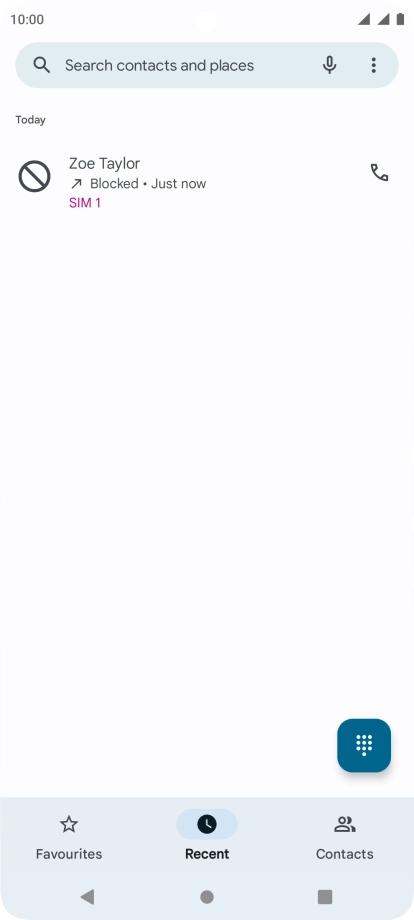 Press the Home key to return to the home screen.