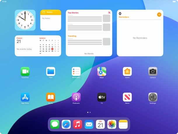 Open the required application.