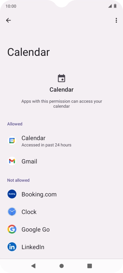 Press the required app.