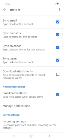 Press the field next to 