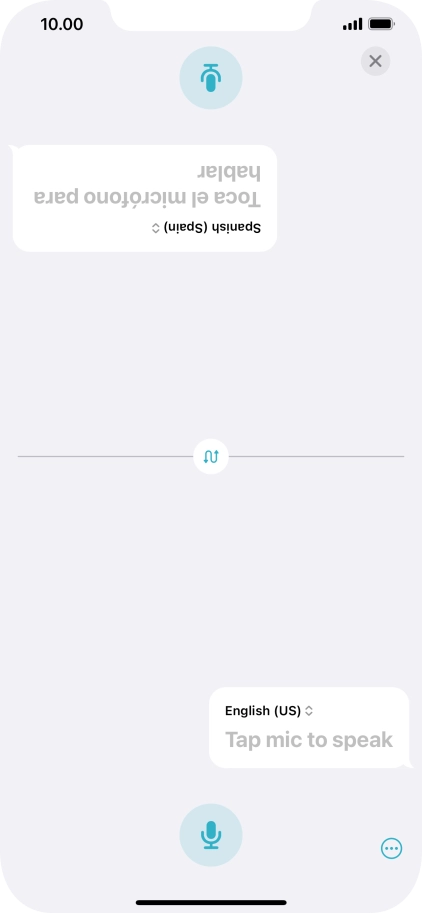 Press the end icon to end two-way view.