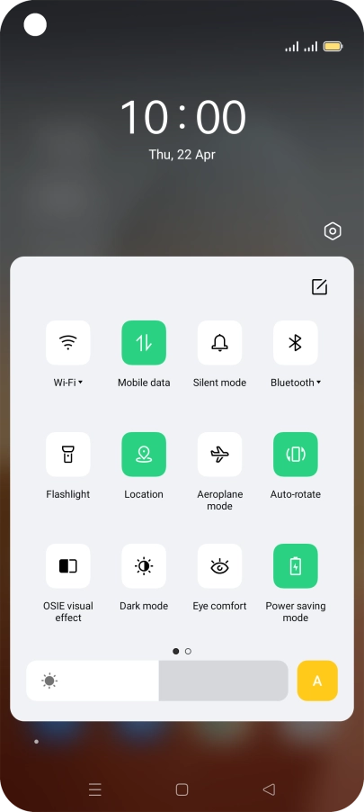 Press the Home key to return to the home screen.