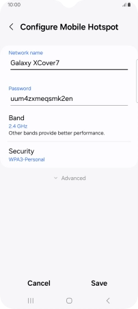 Press the field below 