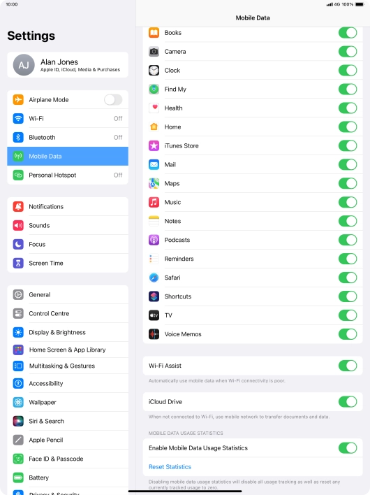 Press the indicator next to Press the indicator next to