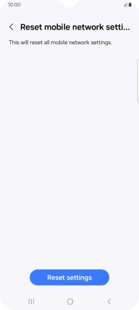 Press Reset settings.