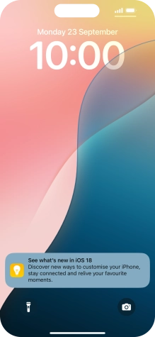 Press the required notification and follow the instructions on the screen to use the selected function.