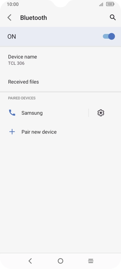 Press the Home key to return to the home screen.