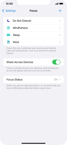 Press the required focus mode. Press the required focus mode.