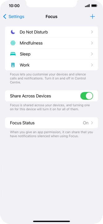 Press the required focus mode. Press the required focus mode.