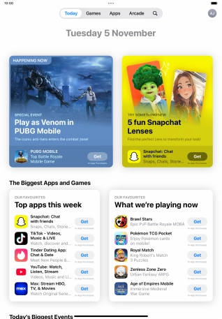 Press the search icon.