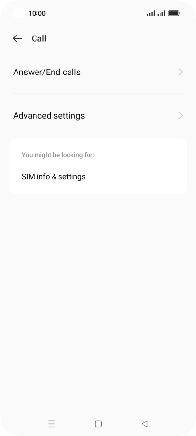 Press Advanced settings. Press Advanced settings.