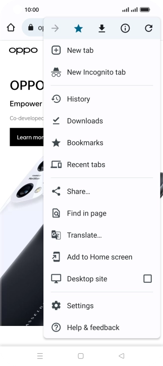 Press the star. Press the star.