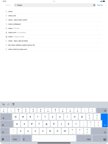Key in the name or subject of the required app and press enter. Key in the name or subject of the required app and press enter.