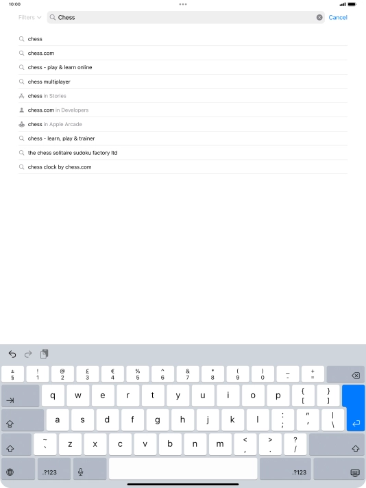Key in the name or subject of the required app and press enter. Key in the name or subject of the required app and press enter.