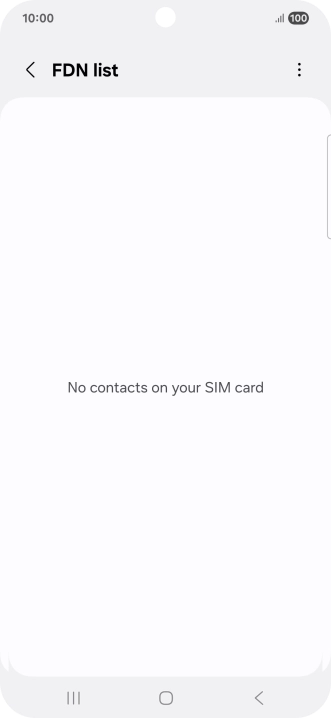 Press the menu icon.